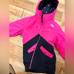 The North Face Kids ski Jacket - Pink and Black